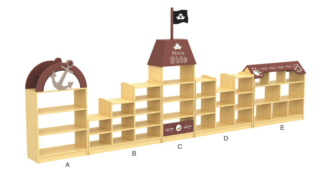 幼儿园实木组合柜